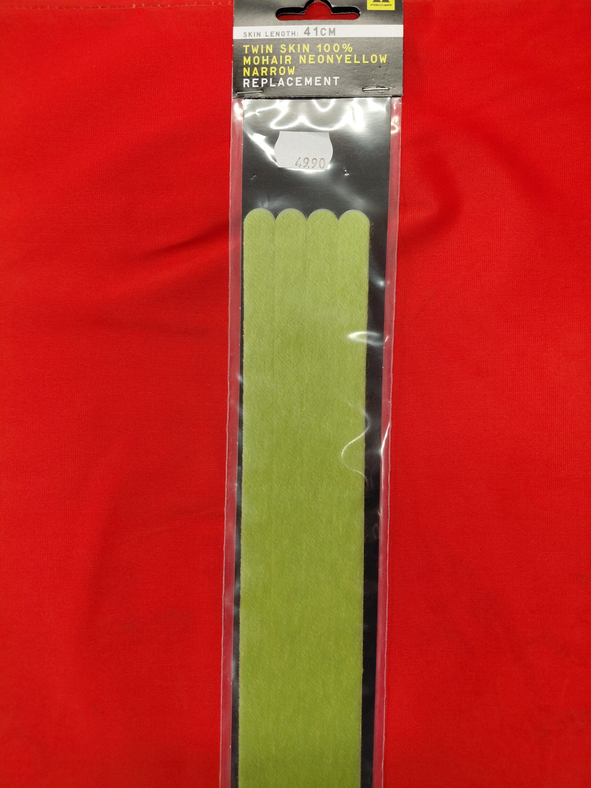 fischer twin skin mohair neonyellow narrow 41 cm
